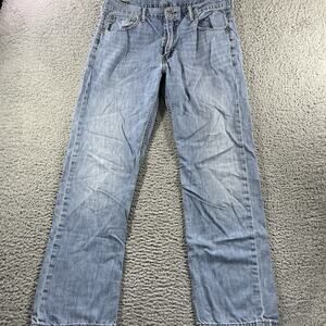 Levi's 569 Jeans Mens 34x34 Blue Loose Straight Denim 5 Pocket FITS 34x33 Y2K